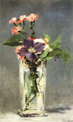 Edouard Manet Carnations and Clematis in a Crystal Vase china oil painting image